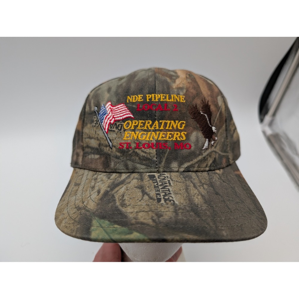 Unionwear Camo Snapback Hat Union Made USA American Flag Embroidered Camouflage